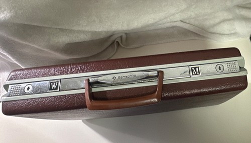 Vintage samsonite brown hard - samsonite,
