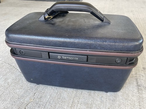 Vintage dark blue samsonite - vintage,