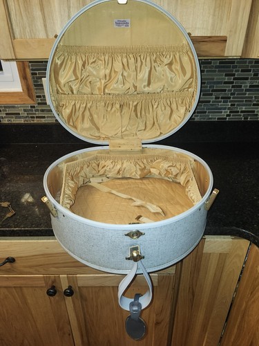 Vintage samsonite round hat - samsonite,